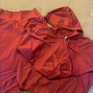 Rust colored size M track/jogger set! By ideology! Rarely worn! Like new!